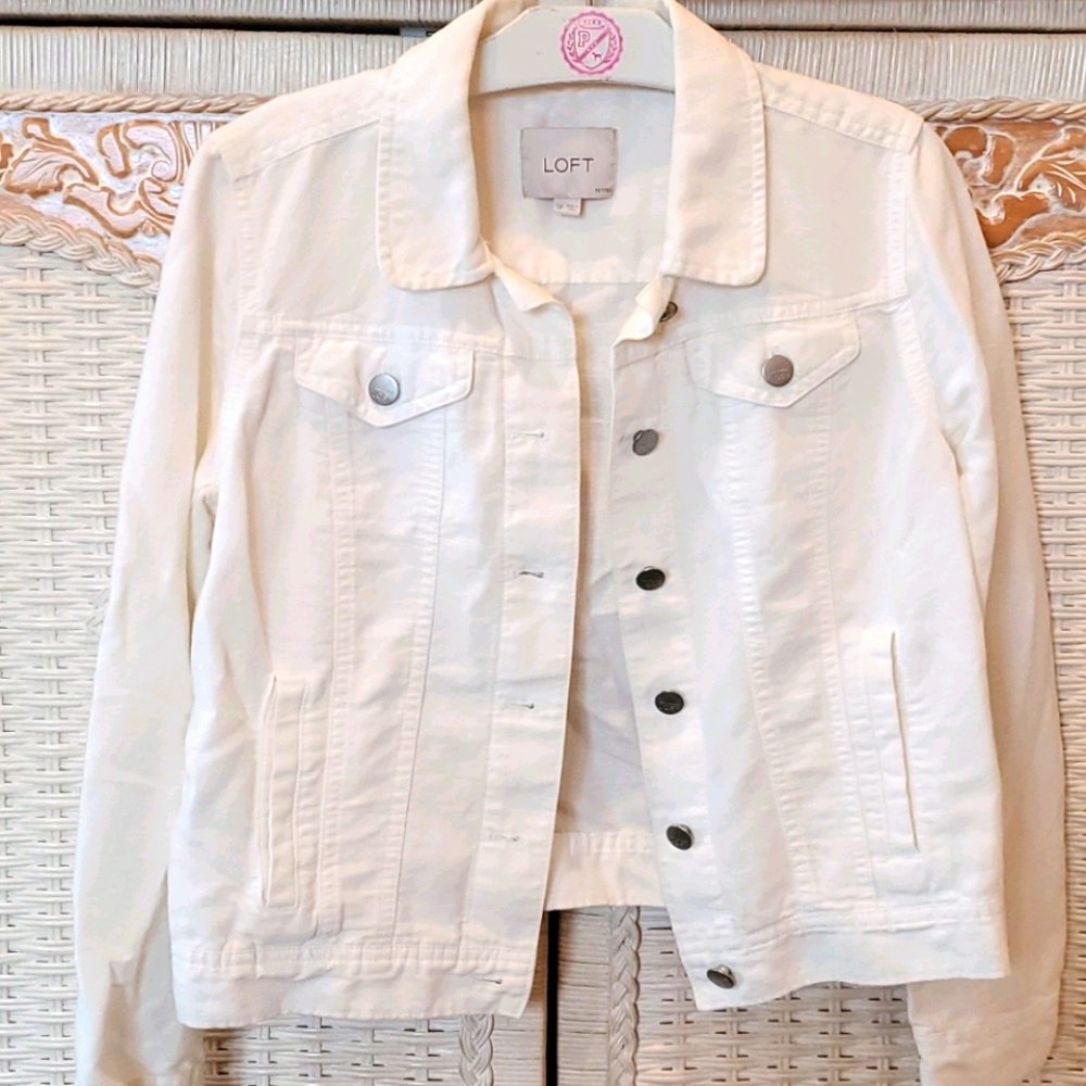 🏵Linen jean jacket